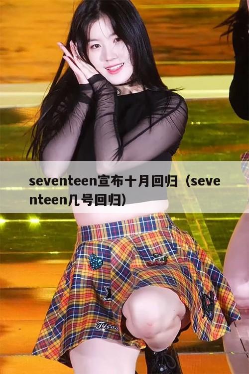 seventeen宣布十月回归（seventeen几号回归）  第1张