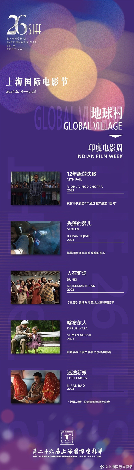上影节新片单公布 日本名导＋印度新片期待拉满  第2张