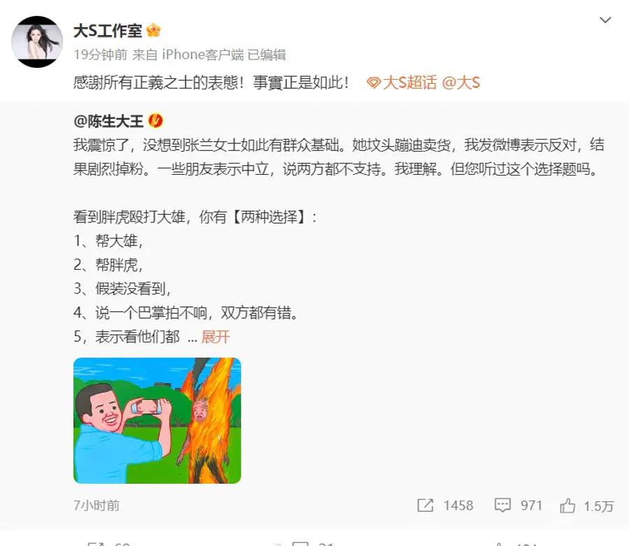 张兰回应被质疑模仿大S穿搭带货：我用模仿谁吗？  第2张