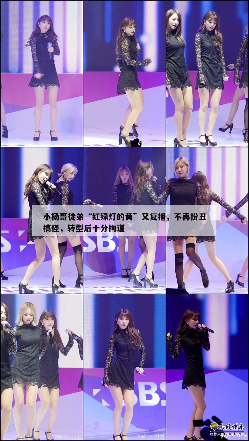 小杨哥徒弟“红绿灯的黄”又复播，不再扮丑搞怪，转型后十分拘谨  第1张