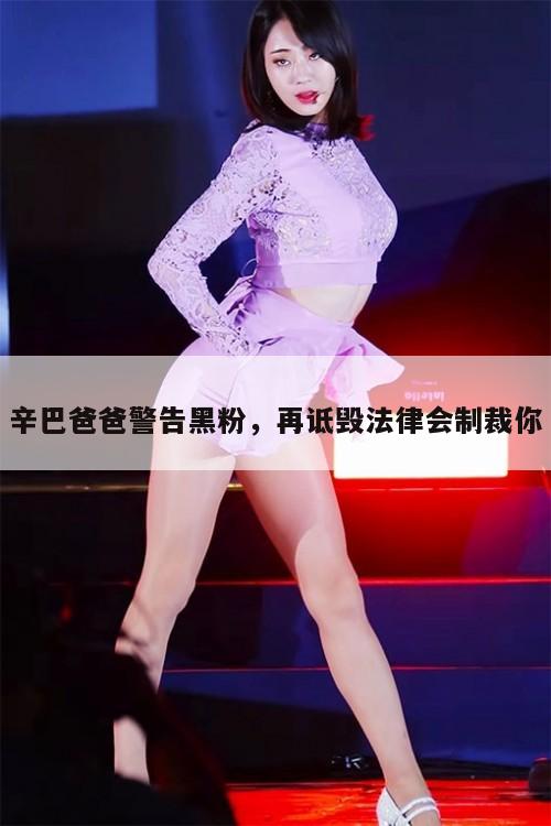 辛巴爸爸警告黑粉，再诋毁法律会制裁你  第1张