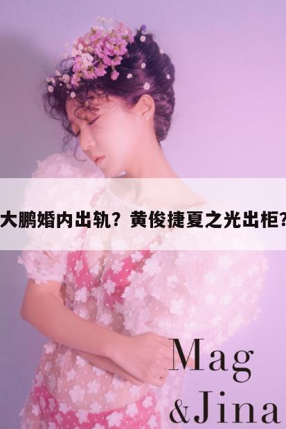 大鹏婚内出轨？黄俊捷夏之光出柜？  第1张