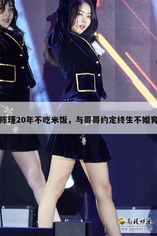 陈瑾20年不吃米饭，与哥哥约定终生不婚育  第1张