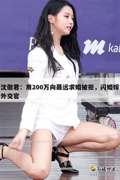 沈傲君：用200万向聂远求婚被拒，闪婚嫁外交官  第1张