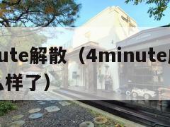 4minute解散（4minute成员现在怎么样了）  第2张