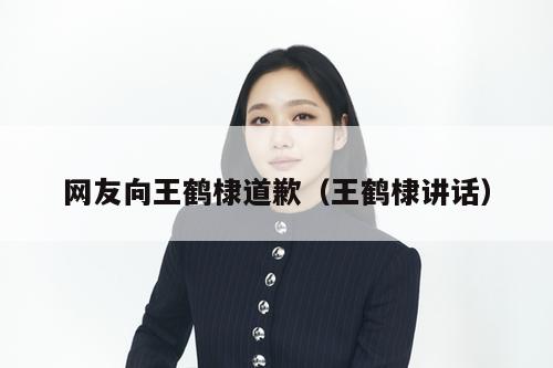 网友向王鹤棣道歉（王鹤棣讲话）  第1张