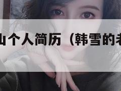 韩雪老公万山个人简历（韩雪的老公万山资料及图片花生）  第1张