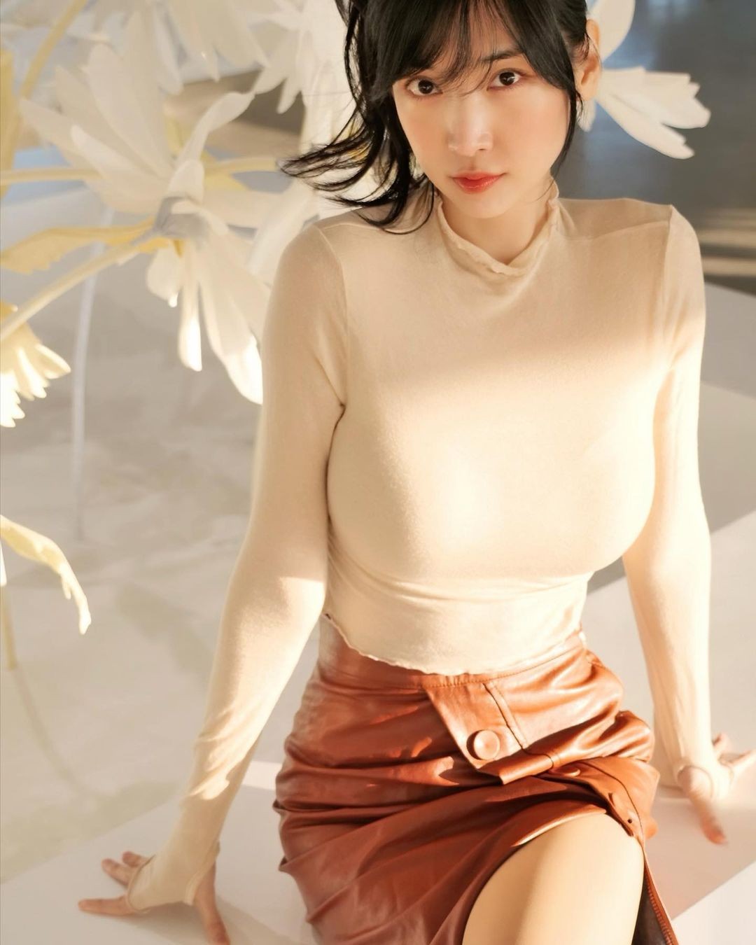 韩国美女模特이해인 이지福利图 眼神勾人的大姐姐  第1张